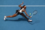 Coco Gauff in action at the 2023 Australian Open