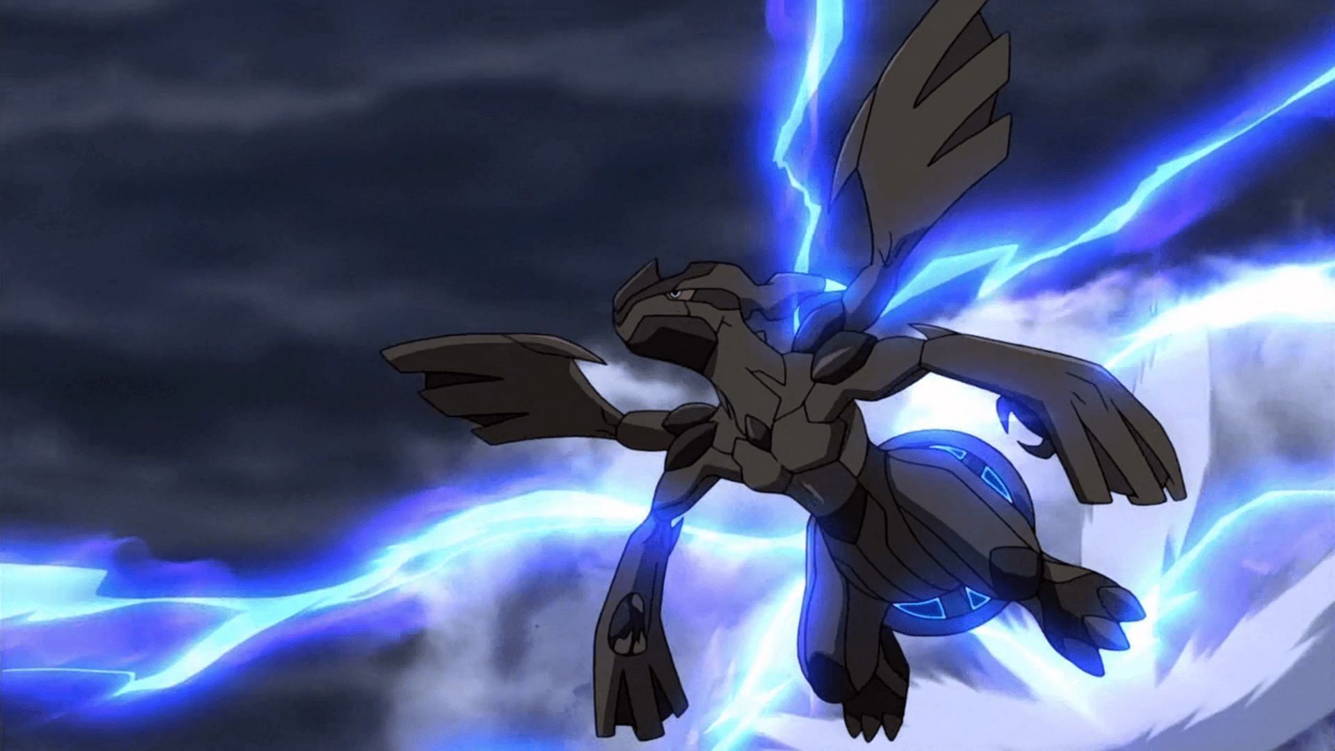 Zekrom as it appears in the anime (Image via The Pokemon Company)