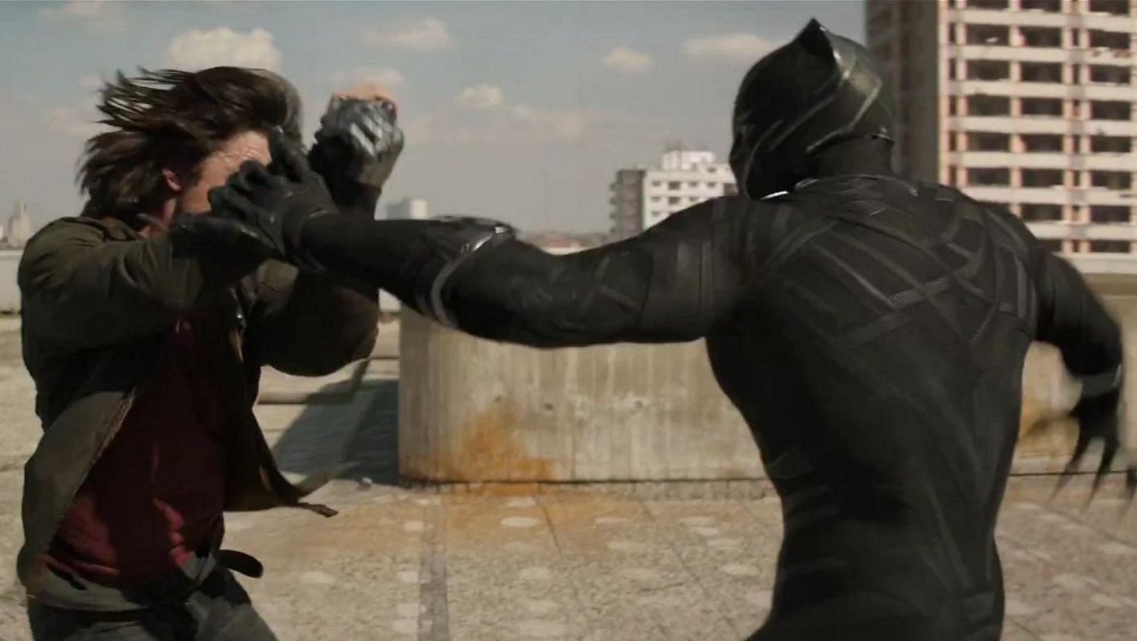 Black Panther's fight against Winter Soldier (Image via Marvel Studios)