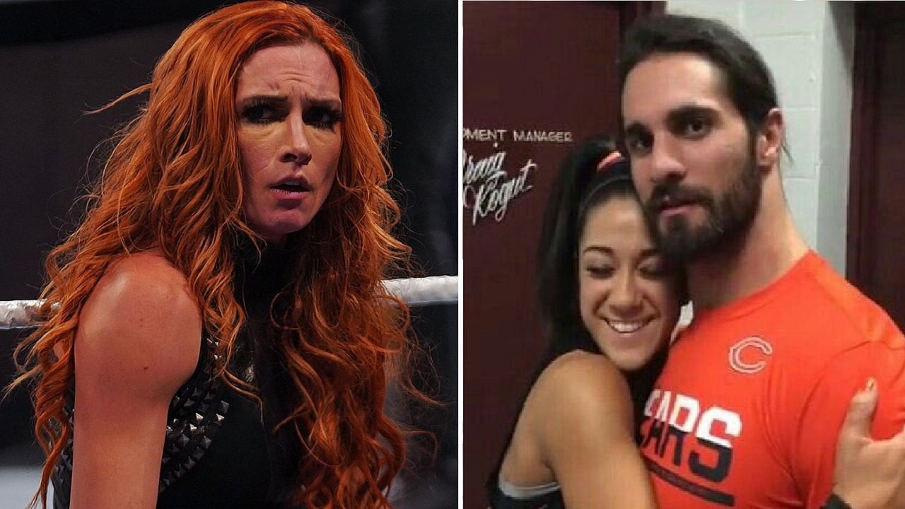 Becky Lynch has reacted to a throwback picture of Bayley and Seth Rollins