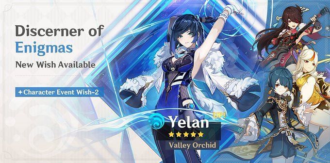 Genshin Impact Yelan banner 4-star characters, release date, and weapons