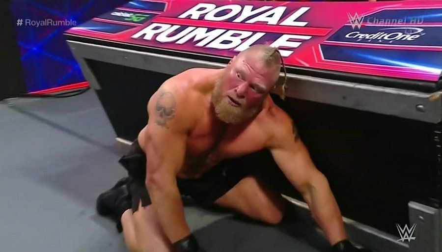 Brock Lesnar eliminated in three minutes