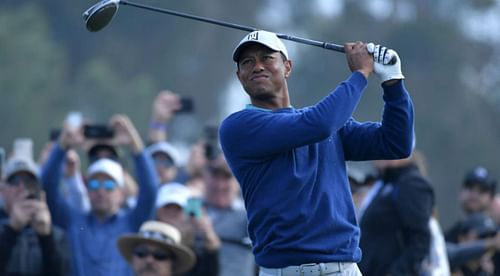 Tiger Woods at 2020 Farmers Insurance Open (Image via PGA Tour)