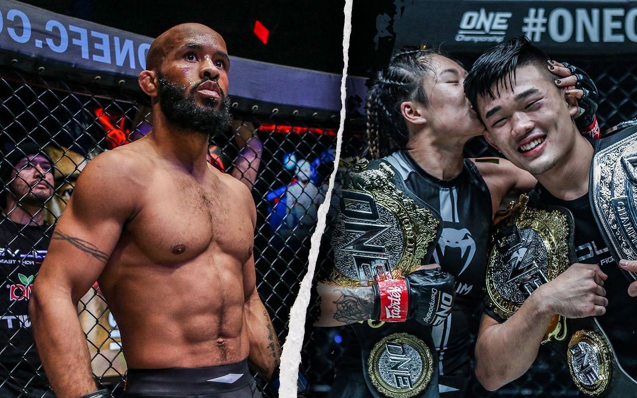Demetrious Johnson (Left) shared some kind words for Angela and Christian Lee (Right)