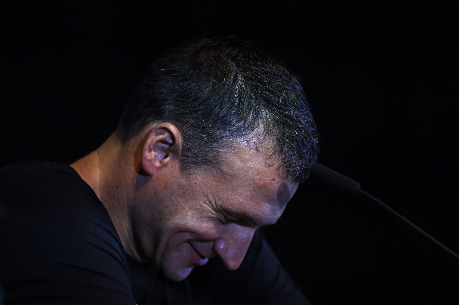 Ryan Lochte speaks during a press conference during Day Six of the 2021 U.S. Olympic Team Swimming Trials at CHI Health Center on June 18, 2021, in Omaha, Nebraska. (Photo by Maddie Meyer/Getty Images)