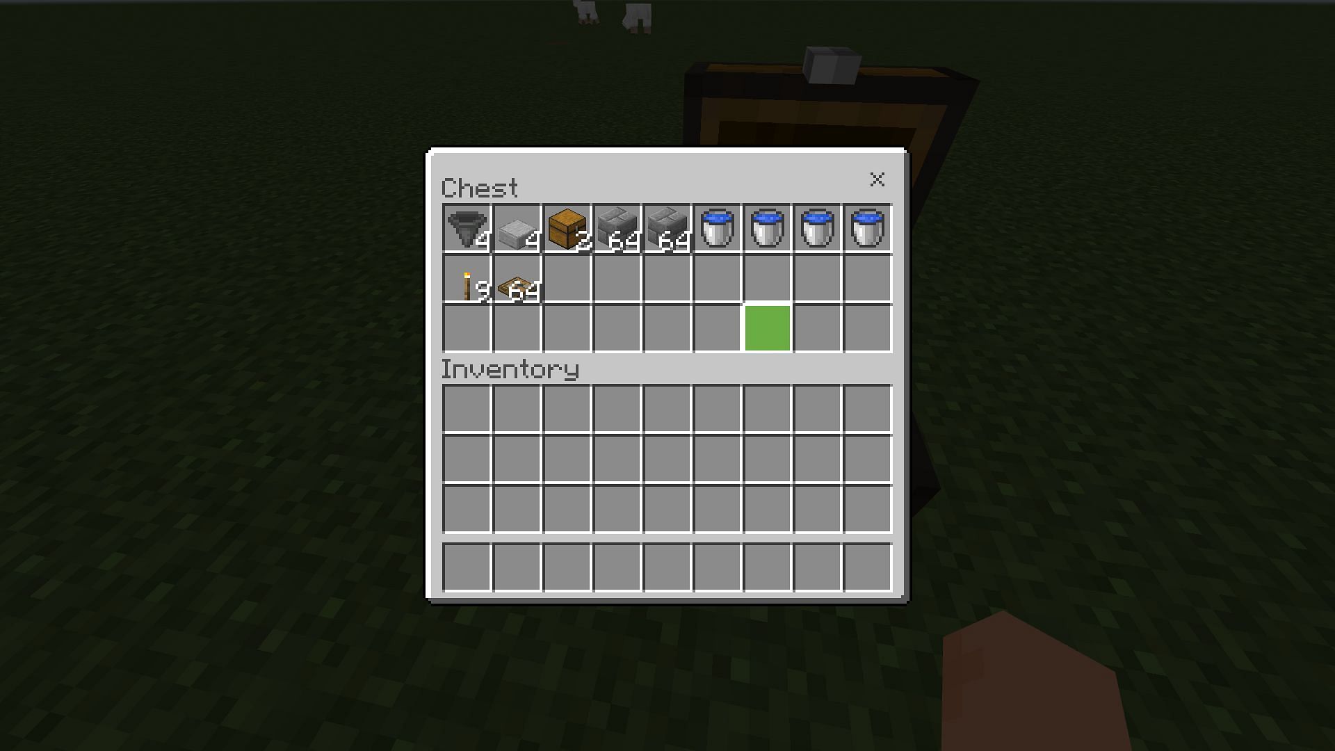 Items needed to build the farm in Minecraft 1.19 (Image via Mojang)