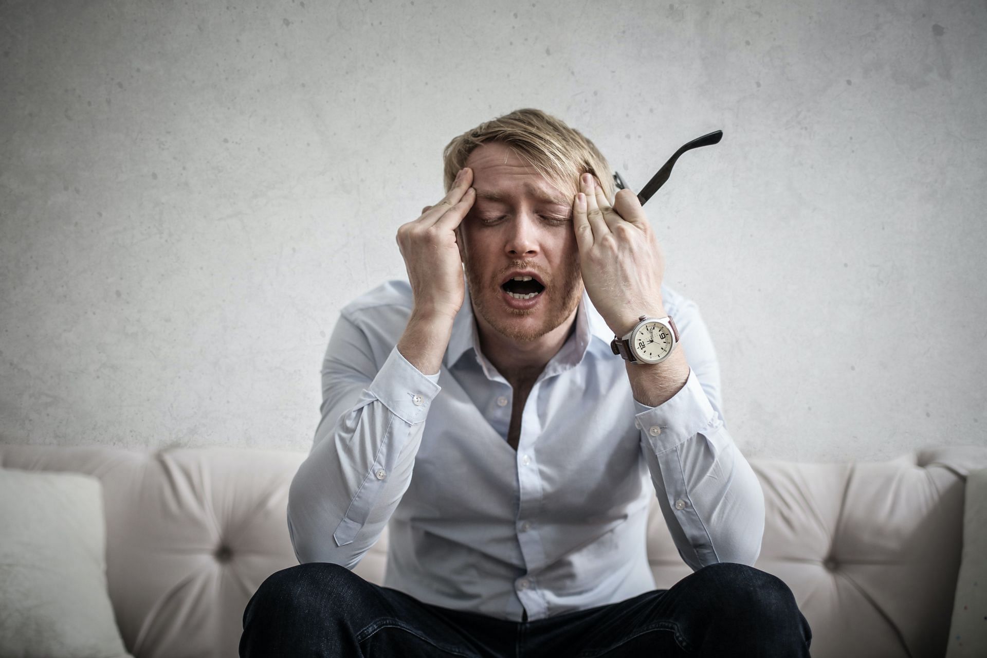 High blood pressure or low blood pressure can cause headaches.(Image via Pexels/Andrea Piacquadio)