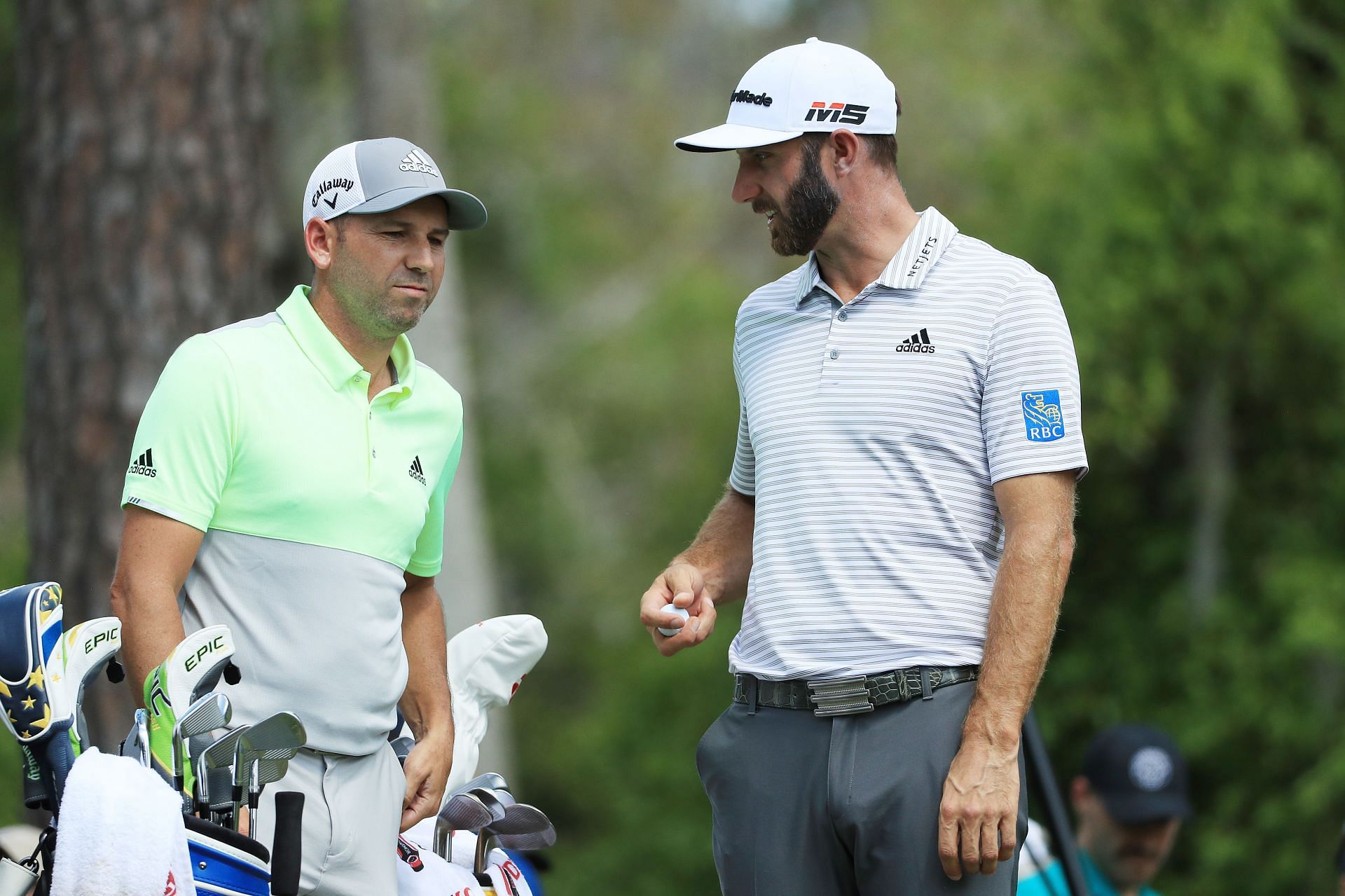 Sergio Garcia and Dustin Johnson at The PLAYERS Championship - Round Two 