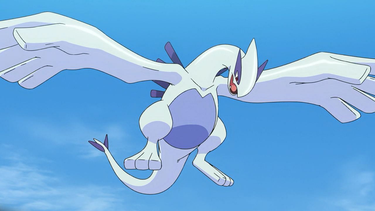 Lugia as it appears in the anime (Image via The Pokemon Company)