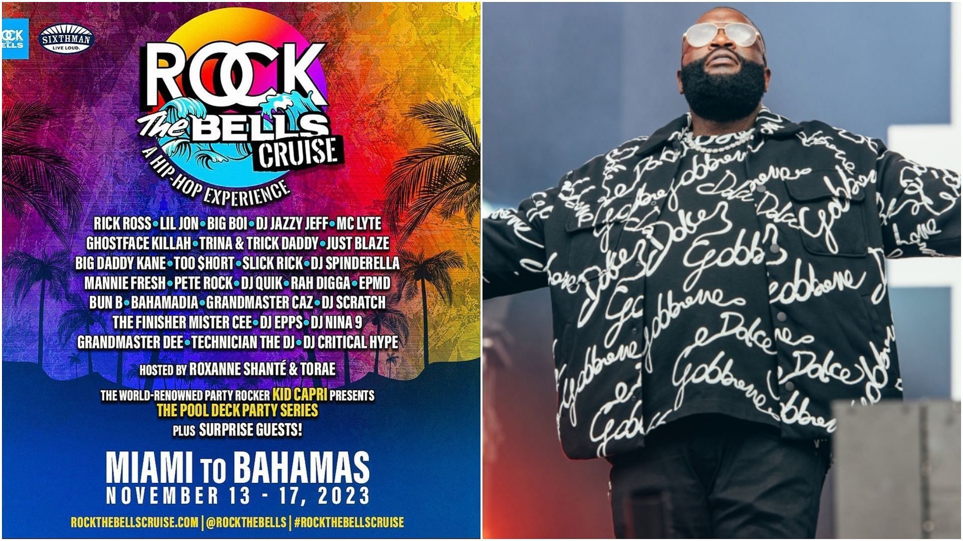 Rock the Bells festival is scheduled for November this year. (Images via Instagram / @rockthebells and Getty)