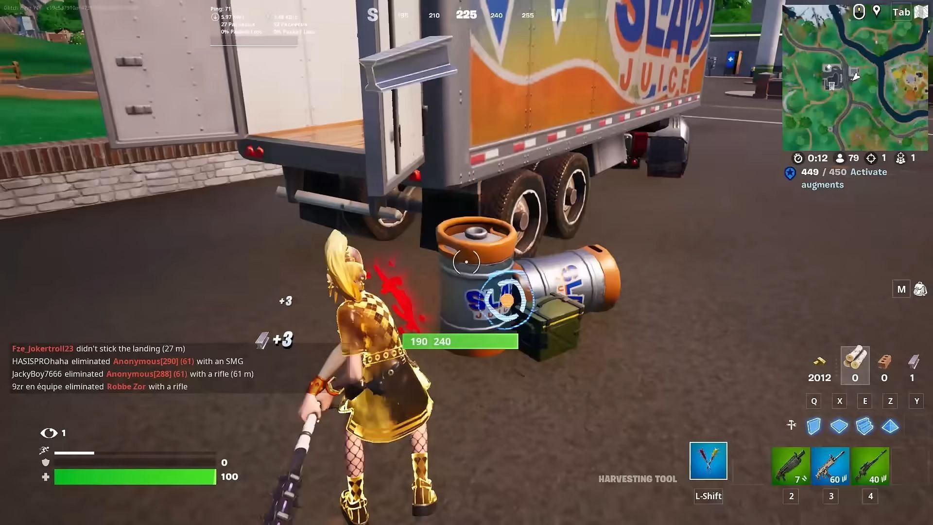 You need to land at a gas station and break Slap barrels (Image via Epic Games)