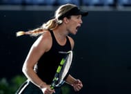 Danielle Collins at the 2023 Adelaide International 1.