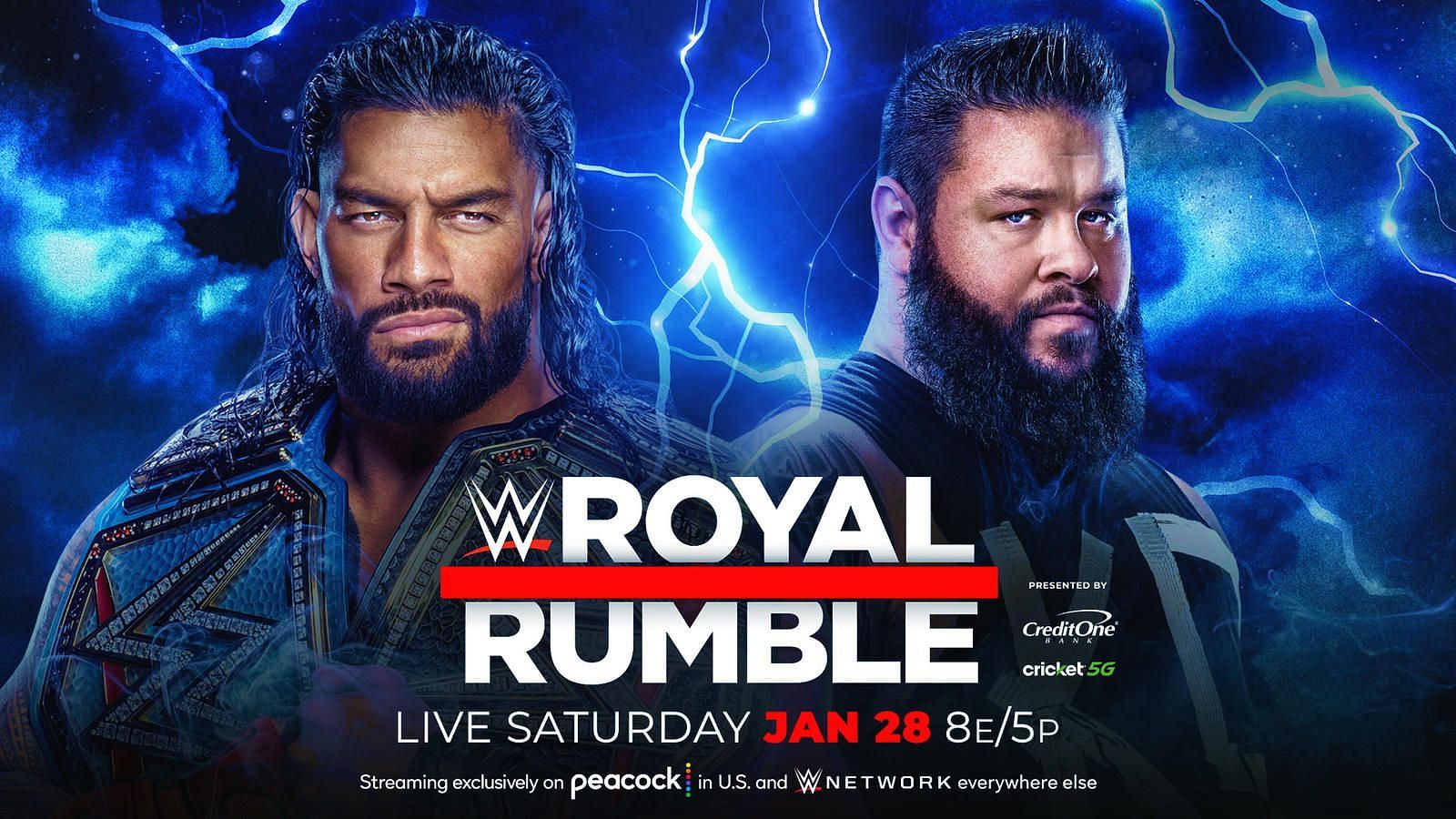 Roman Reigns defends the Undisputed Universal title against Kevin Owens at the Royal Rumble