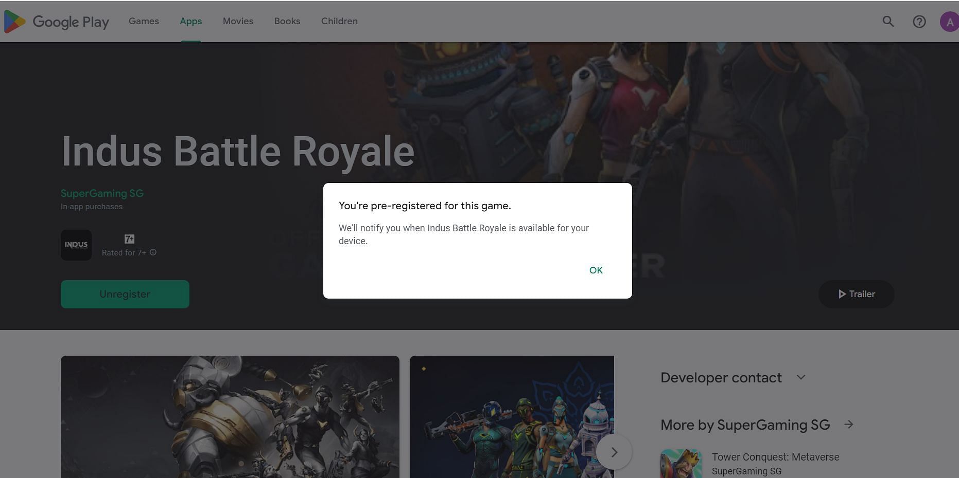 Learn how to pre-register for Indus Battle Royale on Google Play Retailer