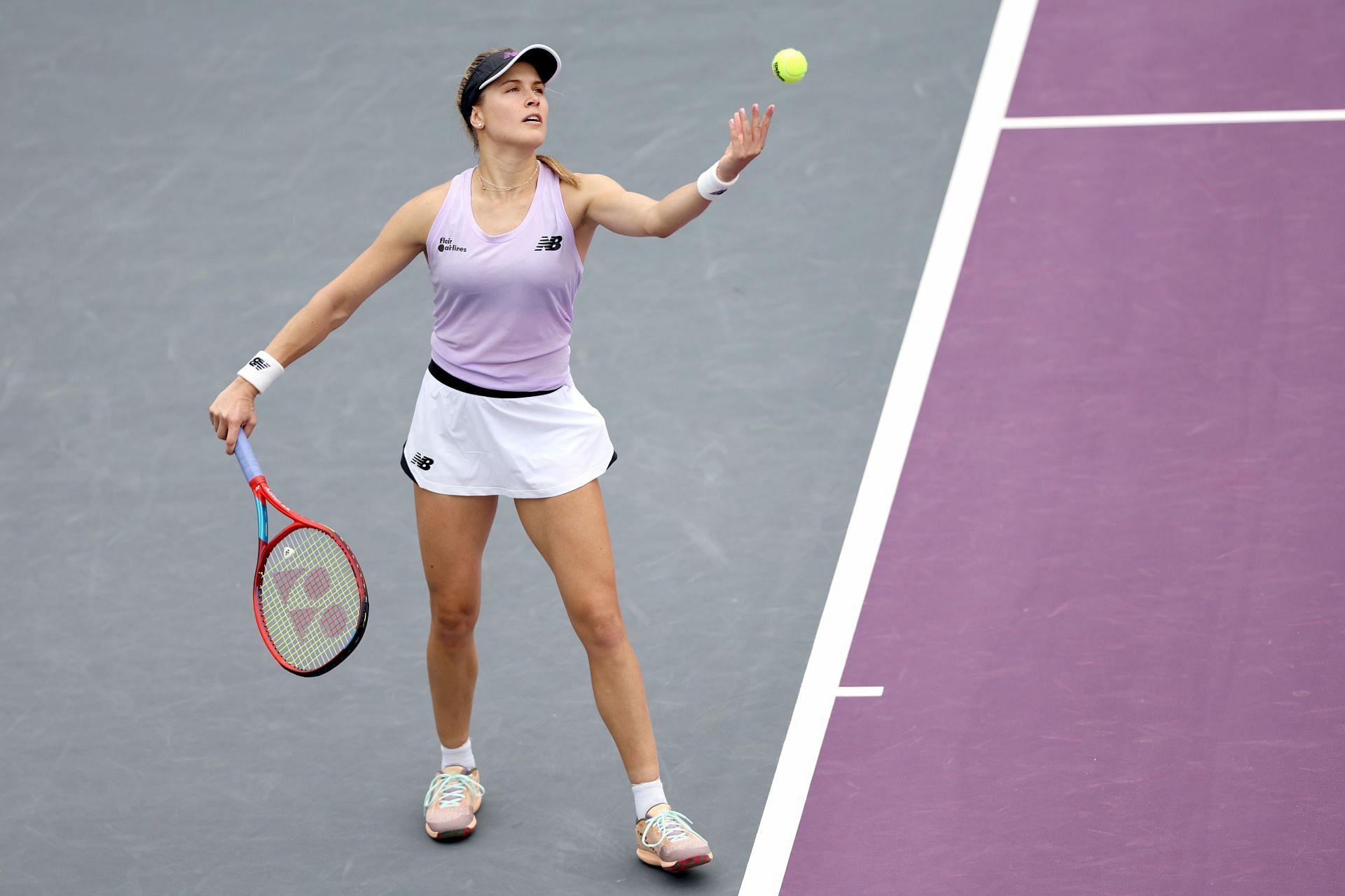 Eugenie Bouchard in action at the Guadalajara Open