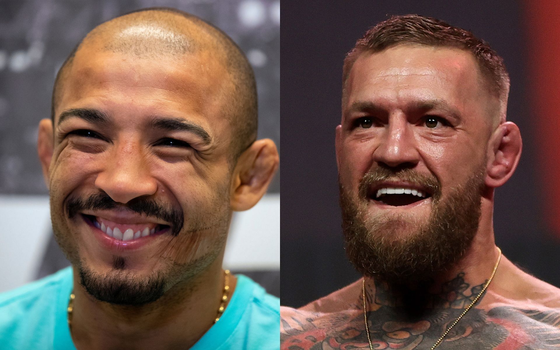Jose Aldo (left) and Conor McGregor (right) (Image credits Getty Images)