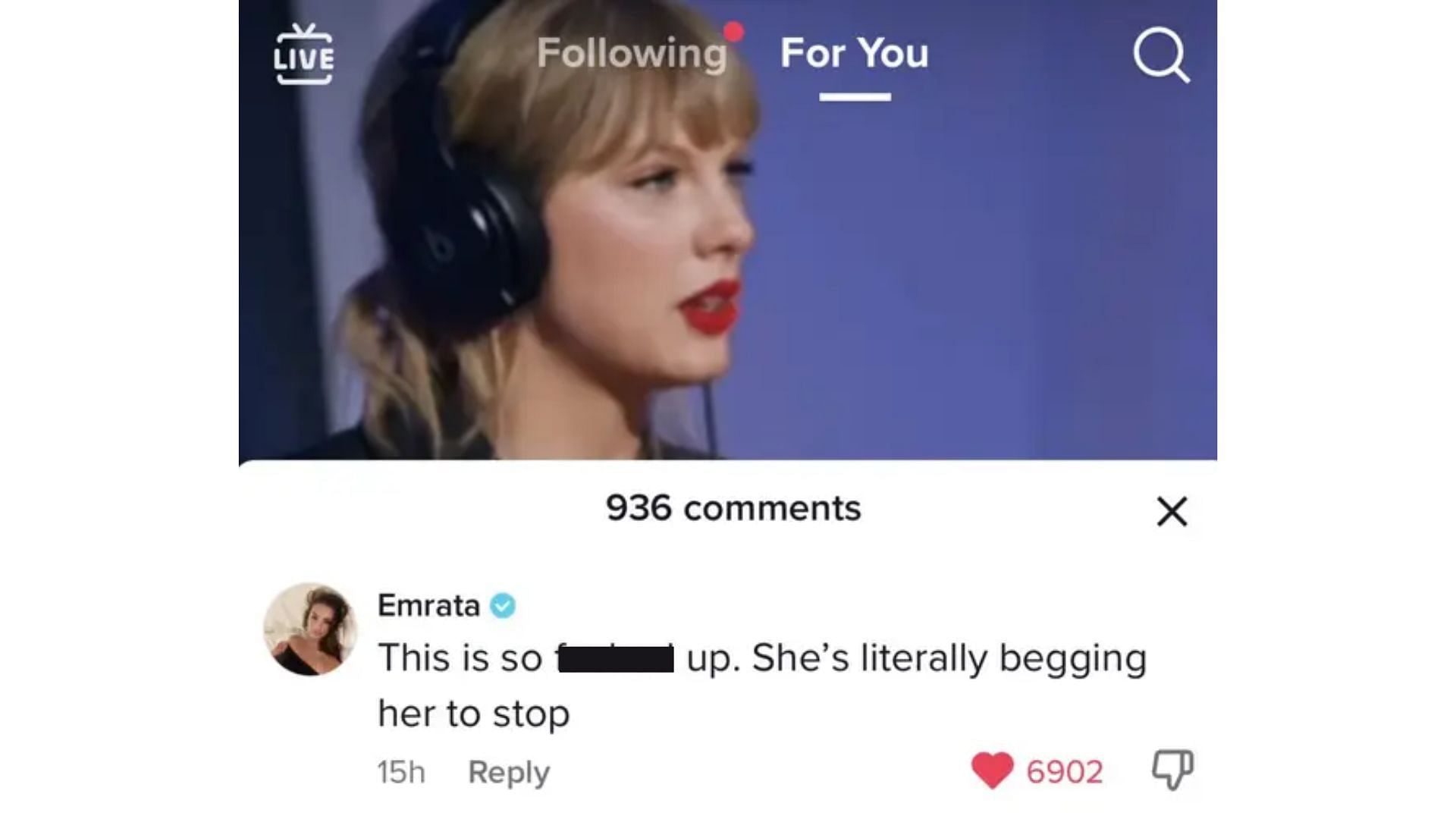 Emily Ratajkowski&#039;s comment on the video (Image via TikTok/@thatnostalgicgirl)