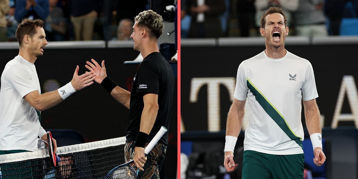 Andy Murray produced a thrilling win against Thanasi Kokkinakis on Friday morning.
