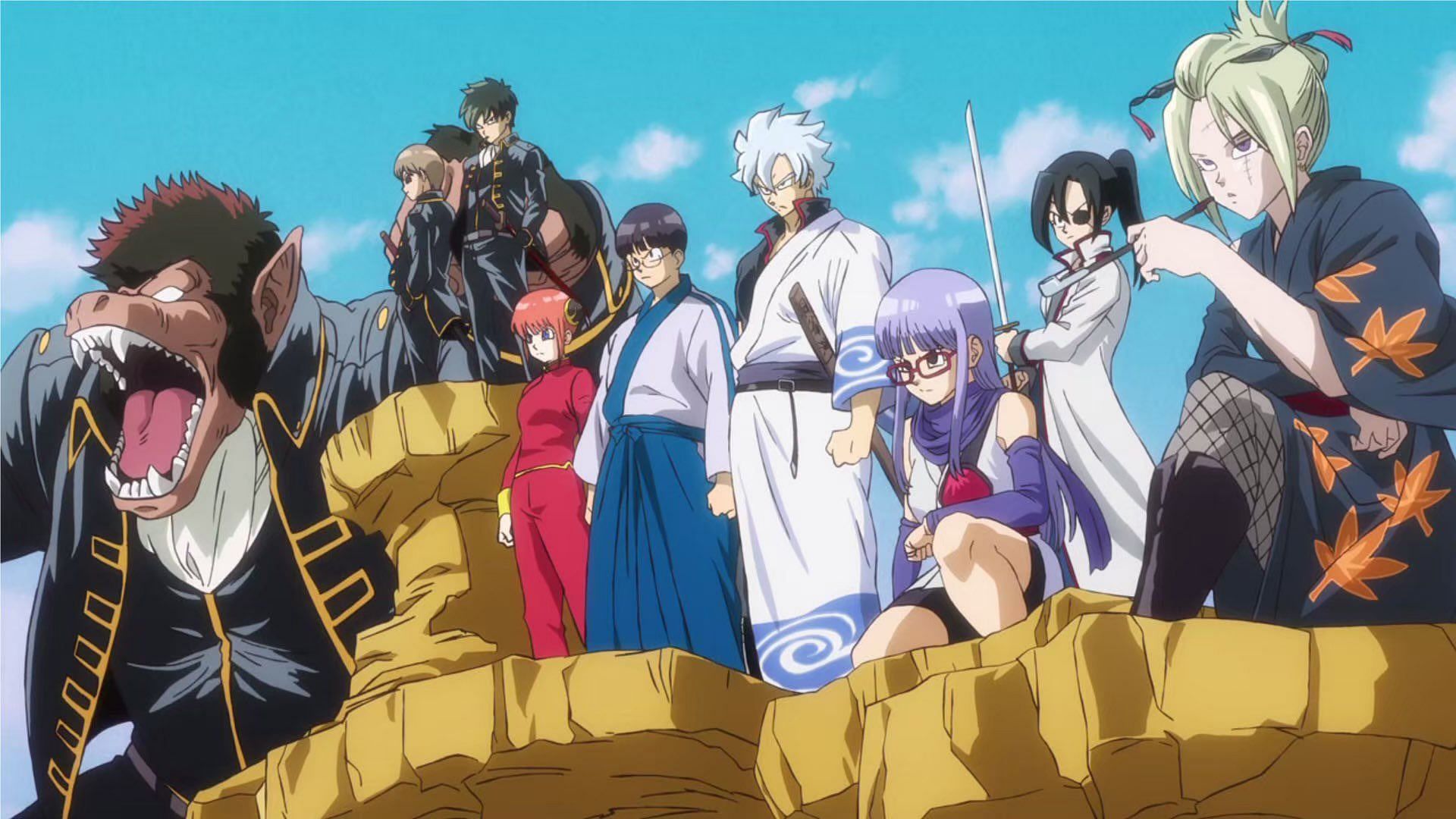 An image from a Gintama movie in which the series
