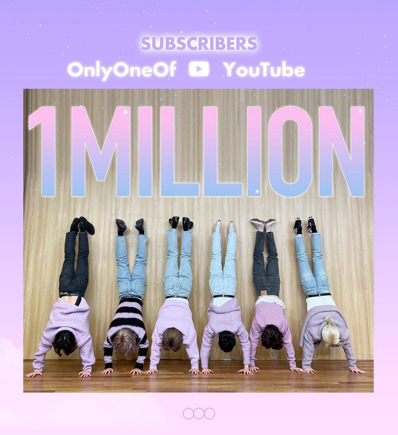 OnlyOneOf&rsquo;s official YouTube channel hit 1 million subscribers (Image via Reddit/OnlyOneOf)