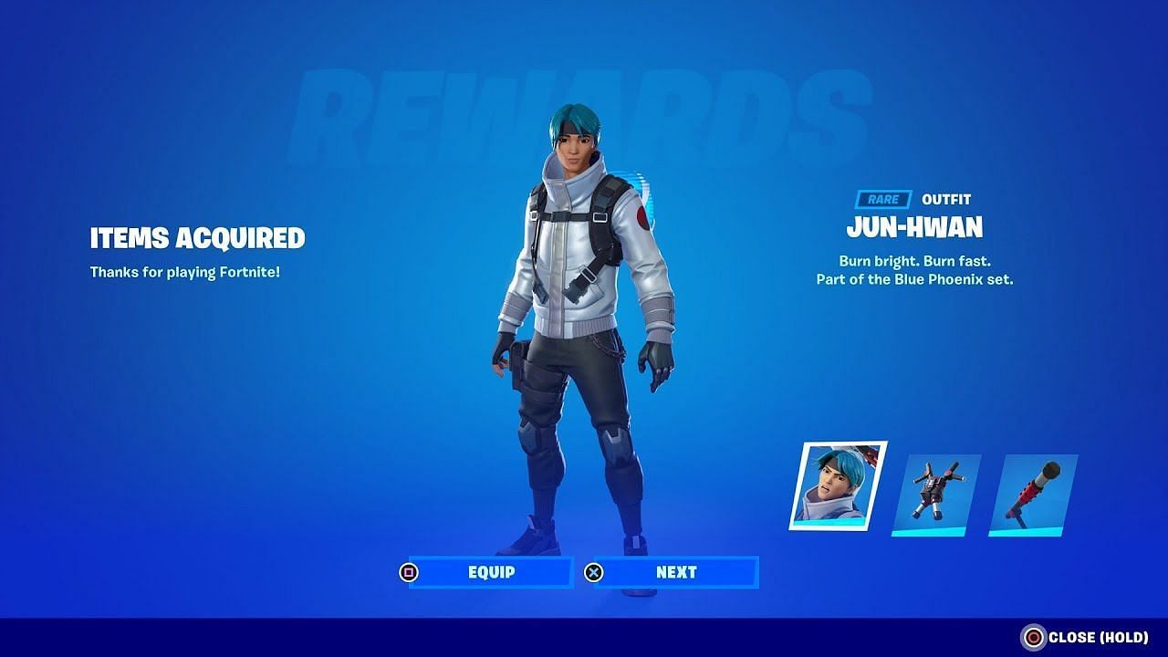 The Jun-Hwan skin currently available in Fortnite (Image via KingAlexHD on YouTube)