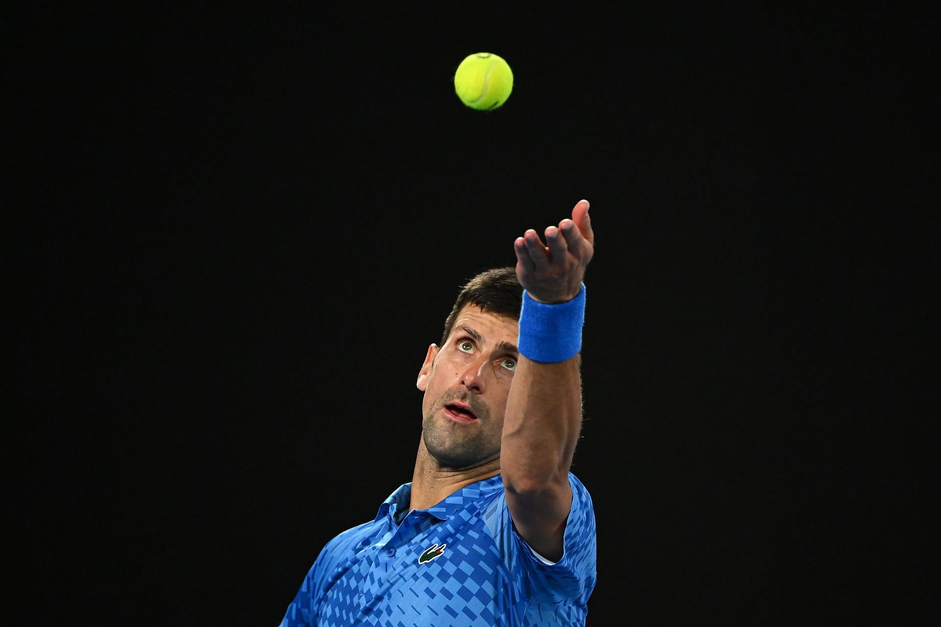 Novak Djokovic at the 2023 Australian Open - Day 6