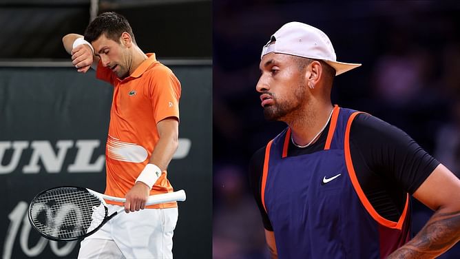 "What a disgrace" - Nick Kyrgios sarcastically mocks his critics after selling out his practice match against Novak Djokovic
