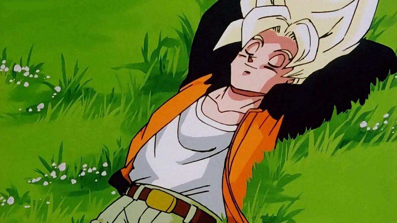 Goku relaxing (Image via Toei Animation)