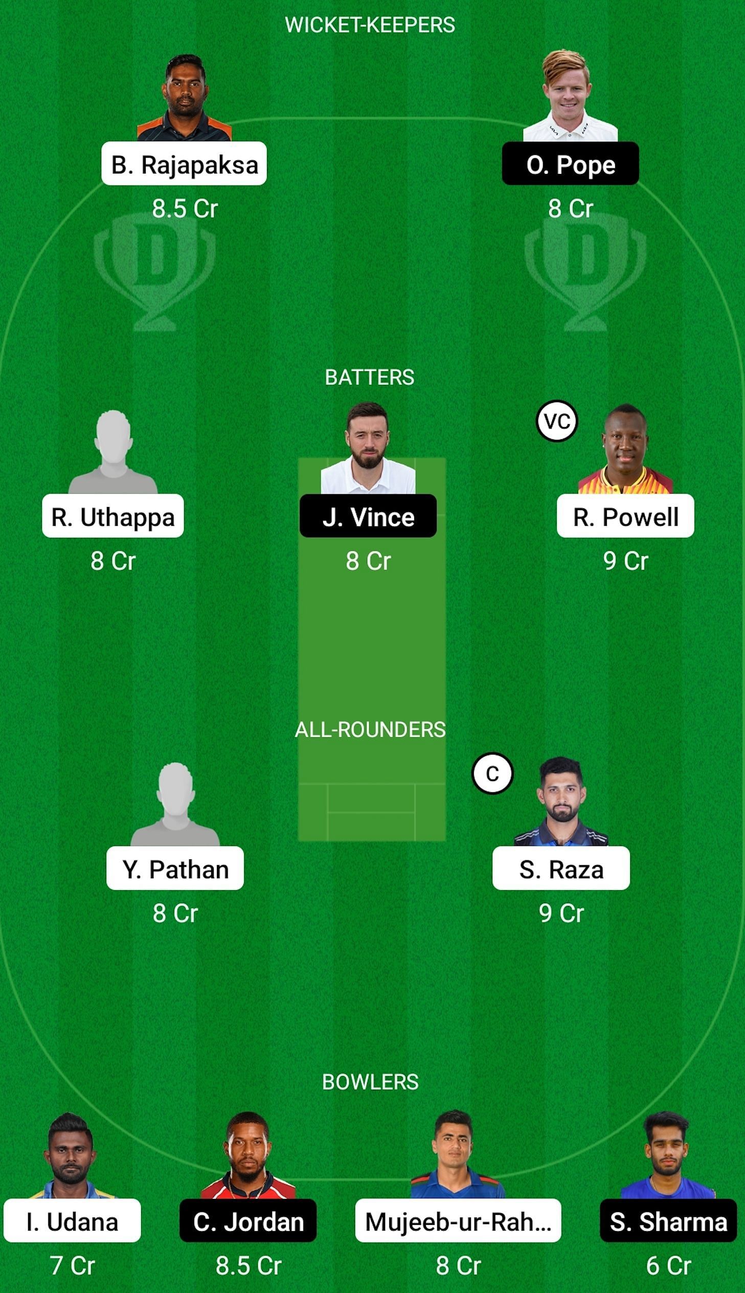 DUB vs GUL Dream11 Prediction Team Today, Match 5, Grand League