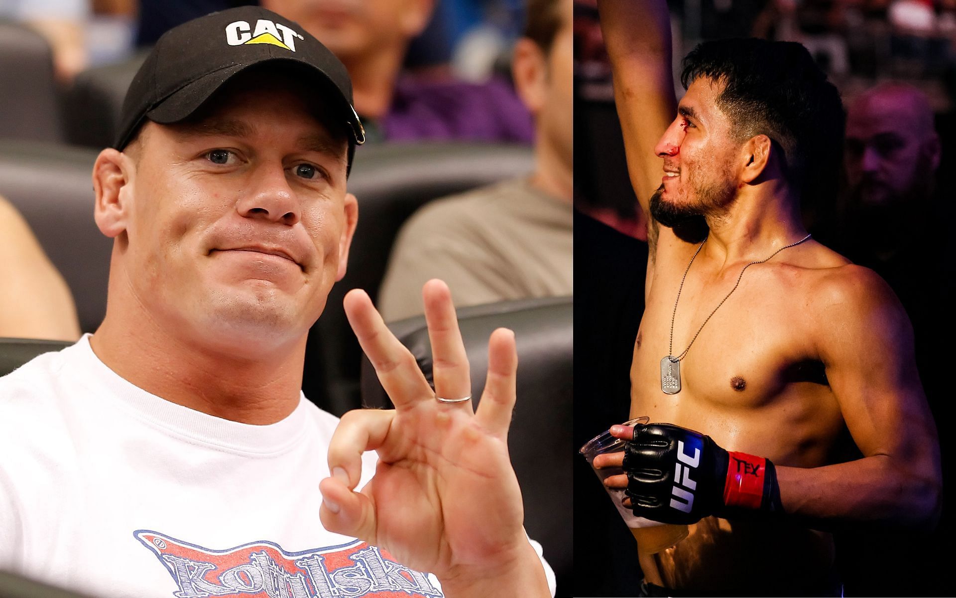 John Cena (left) and Adrian Yanez (right). [via Getty Images]