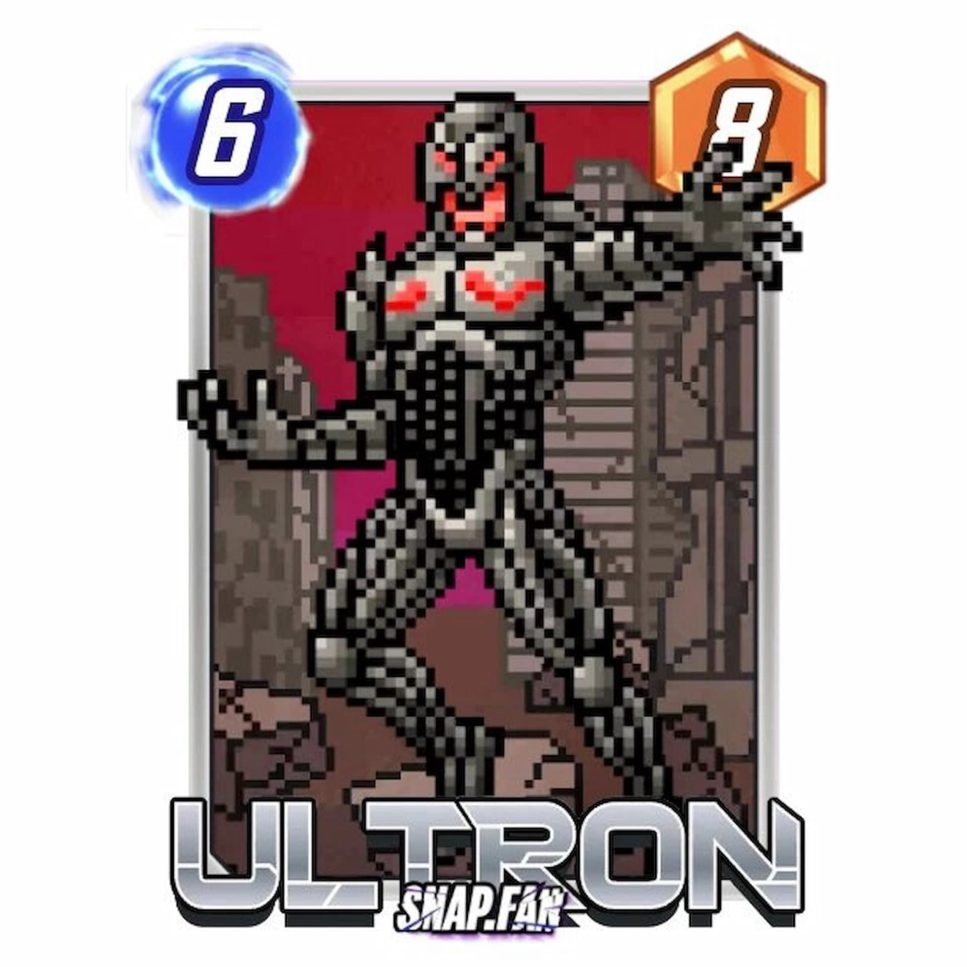 Pixelated Ultron variant (Image via Snap.fan and Nuverse)