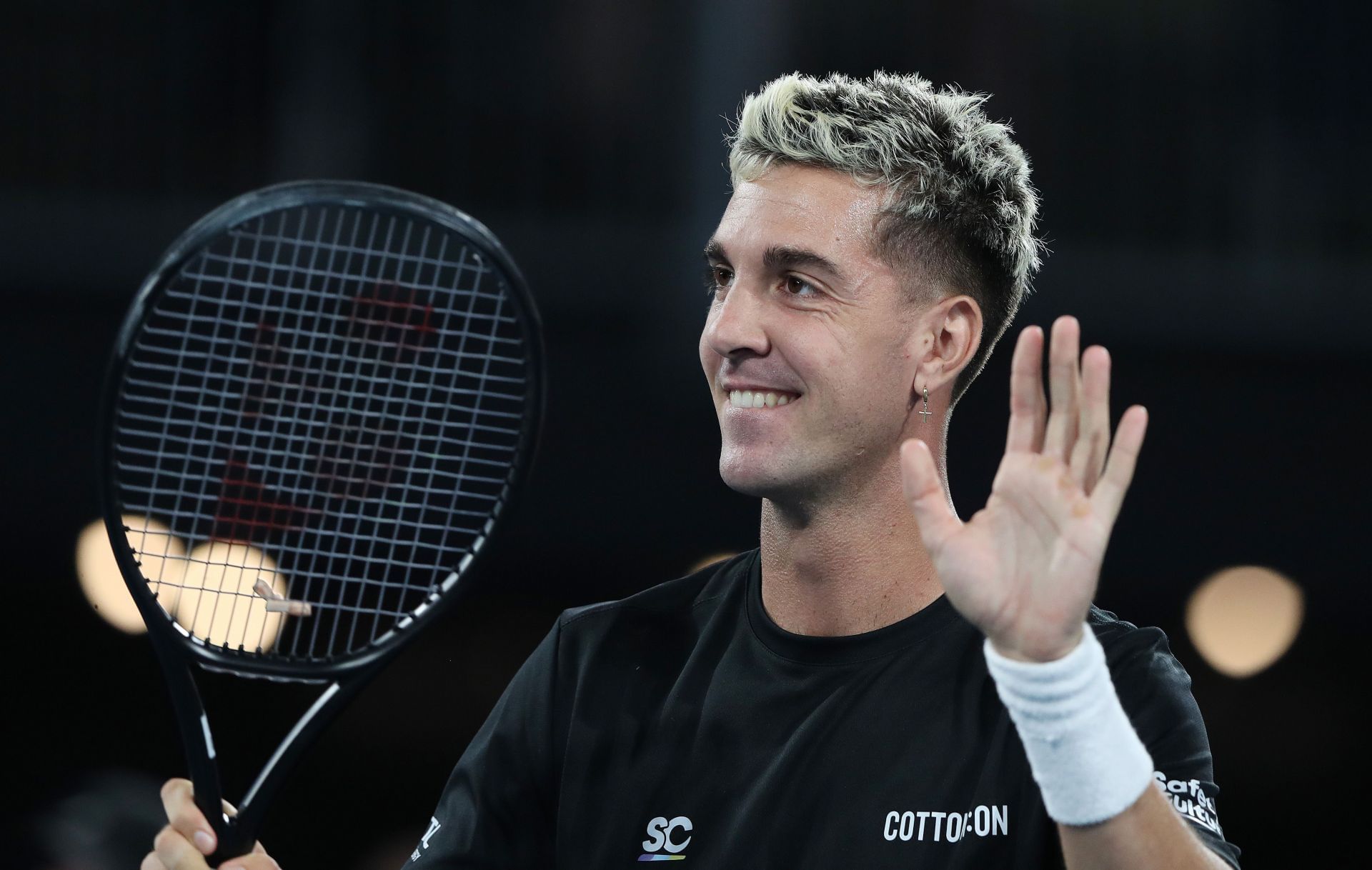 Thanasi Kokkinakis at the 2023 Adelaide International 1.