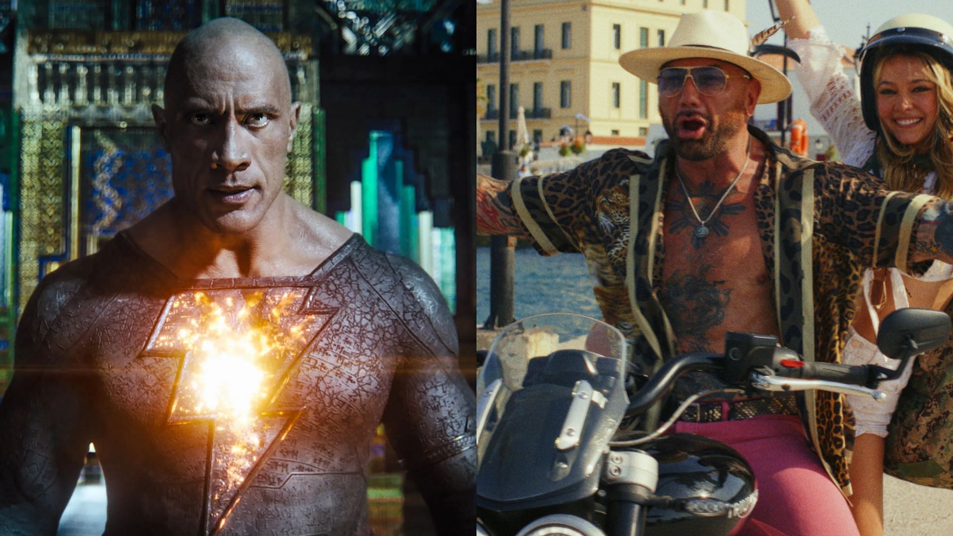 Dave Bautista vs Dwayne Johnson (Image via Sportskeeda)