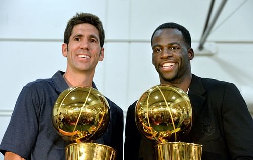 Bob Myers and Draymond Green of the Golden State Warriors (Photo: Sportscasting)