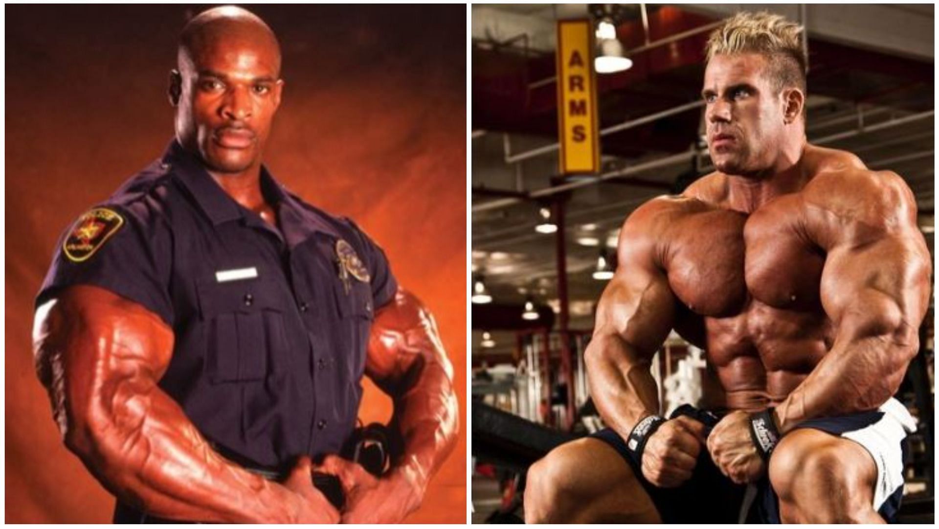 Ronnie Coleman and Jay Cutler (via Instagram)