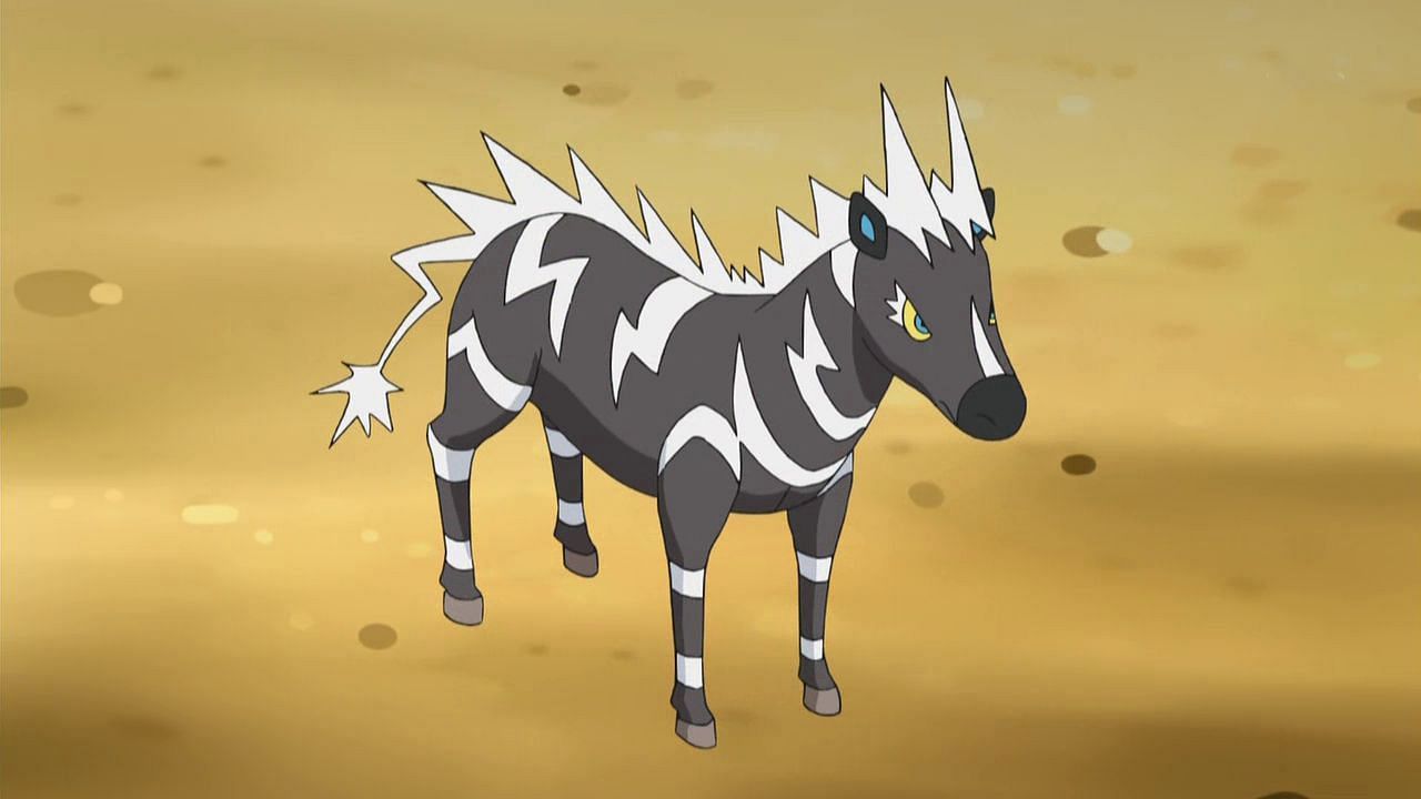 Zebstrika as it appears in the anime (Image via The Pokemon Company)