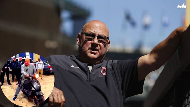 Cleveland Guardians manager Terry Francona reunites with his stolen scooter