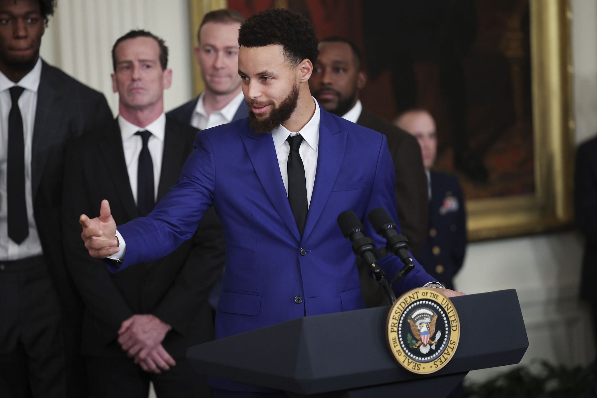 President Biden Welcomes The NBA Champions Golden State Warriors To The White House