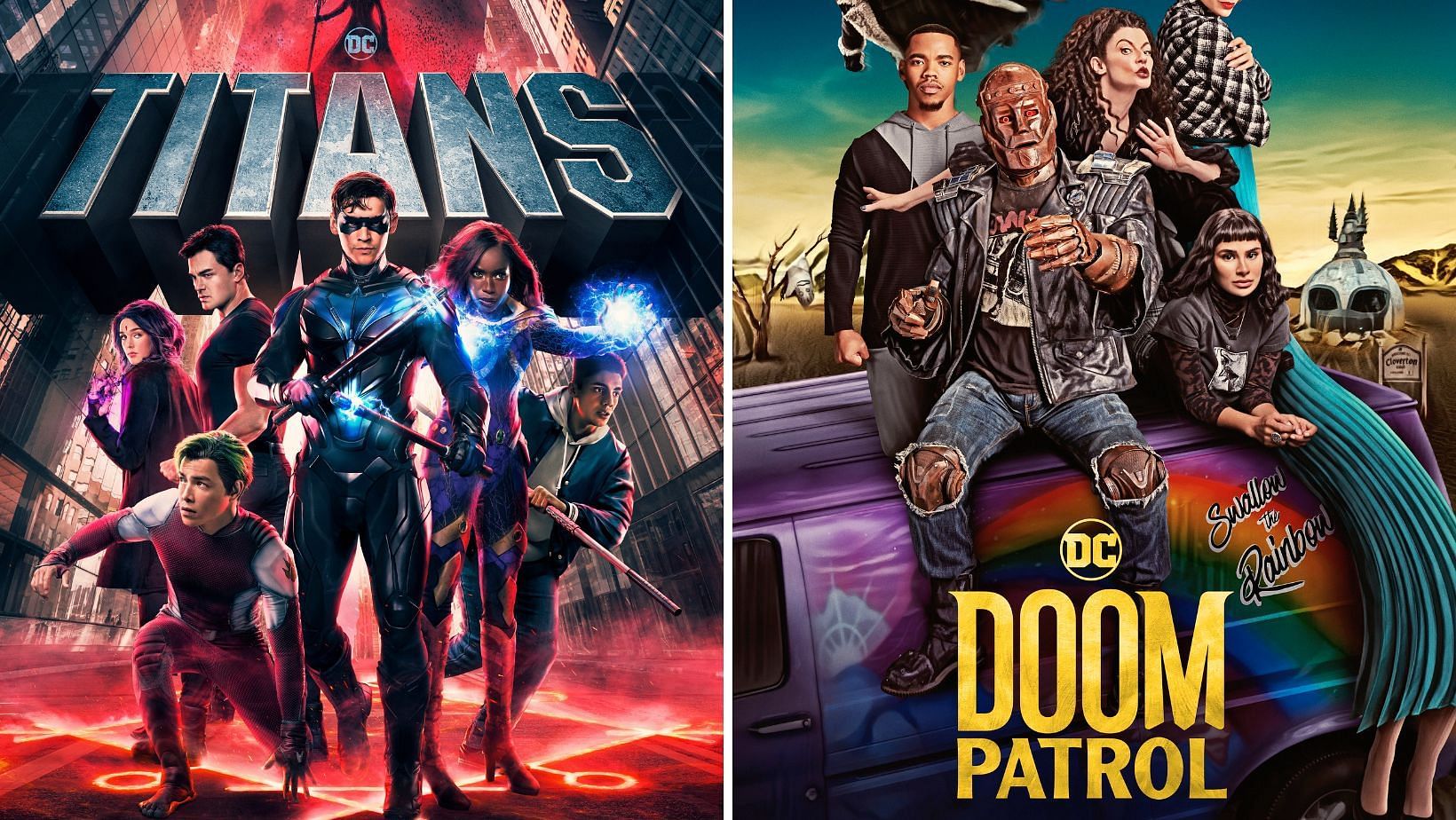 Titans and Doom Patrol officially canceled after 4 seasons (Image via Warner Bros)