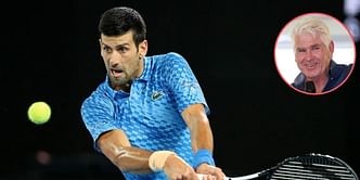 Novak Djokovic is hitting the ball better than everyone else at Australian Open, says Paul McNamee, highlights "out of character" part of Serb's game