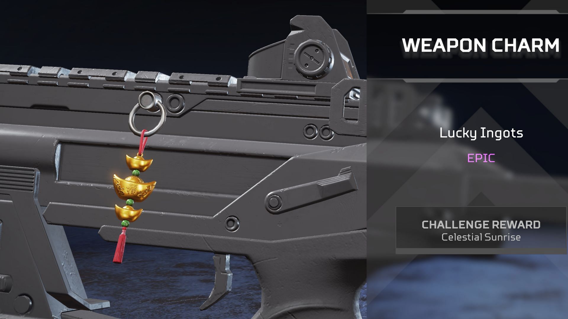 The Lucky Ingots weapon charm in Apex Legends (Image via EA)