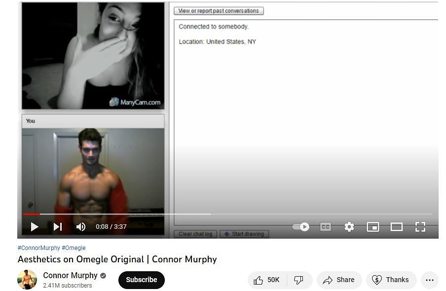 Aesthetics on Omegle Original (Via Connor Murphy&#039;s YouTube)