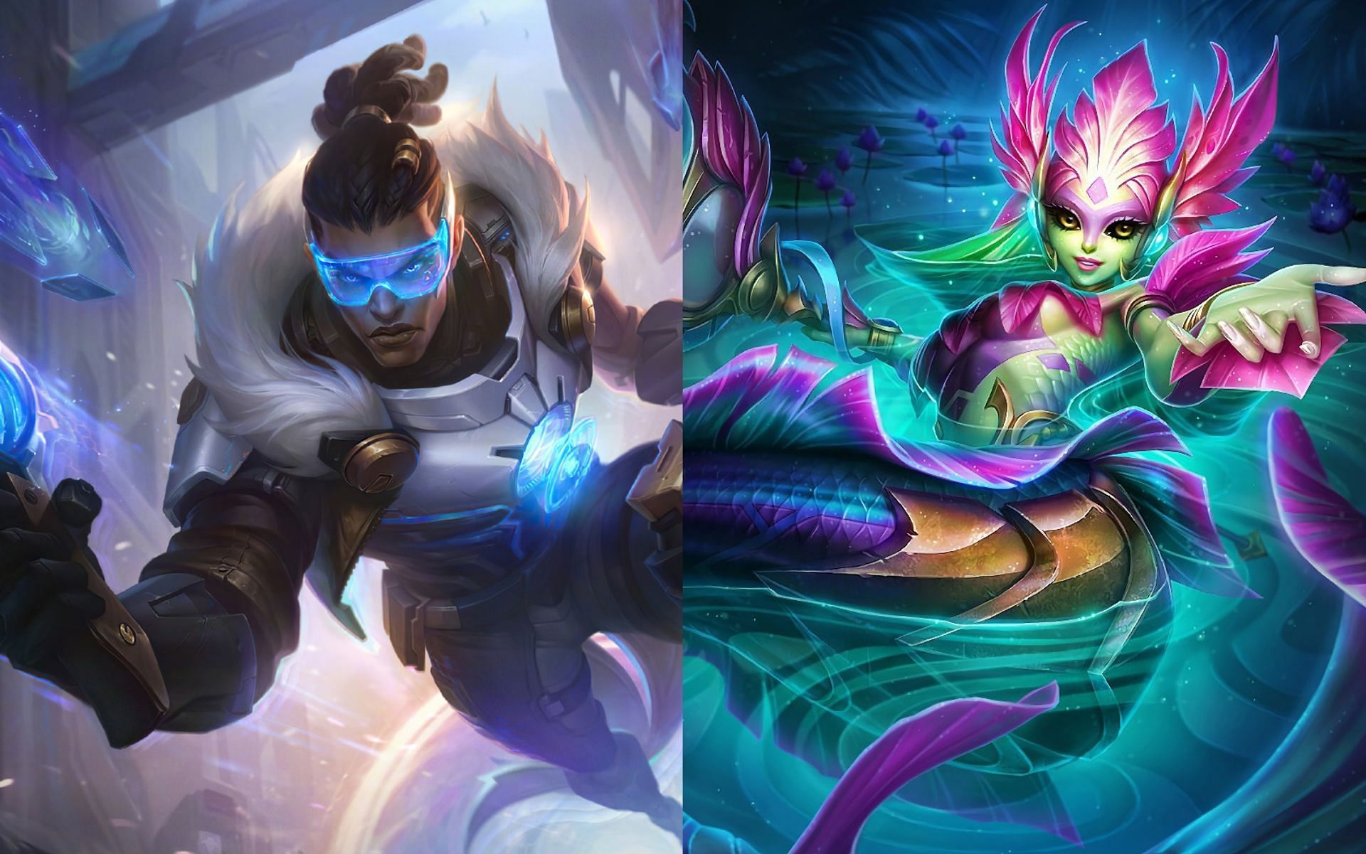 Lucian &amp; Nami are the most famous botlane duos in season 13 (Images via Riot Games)