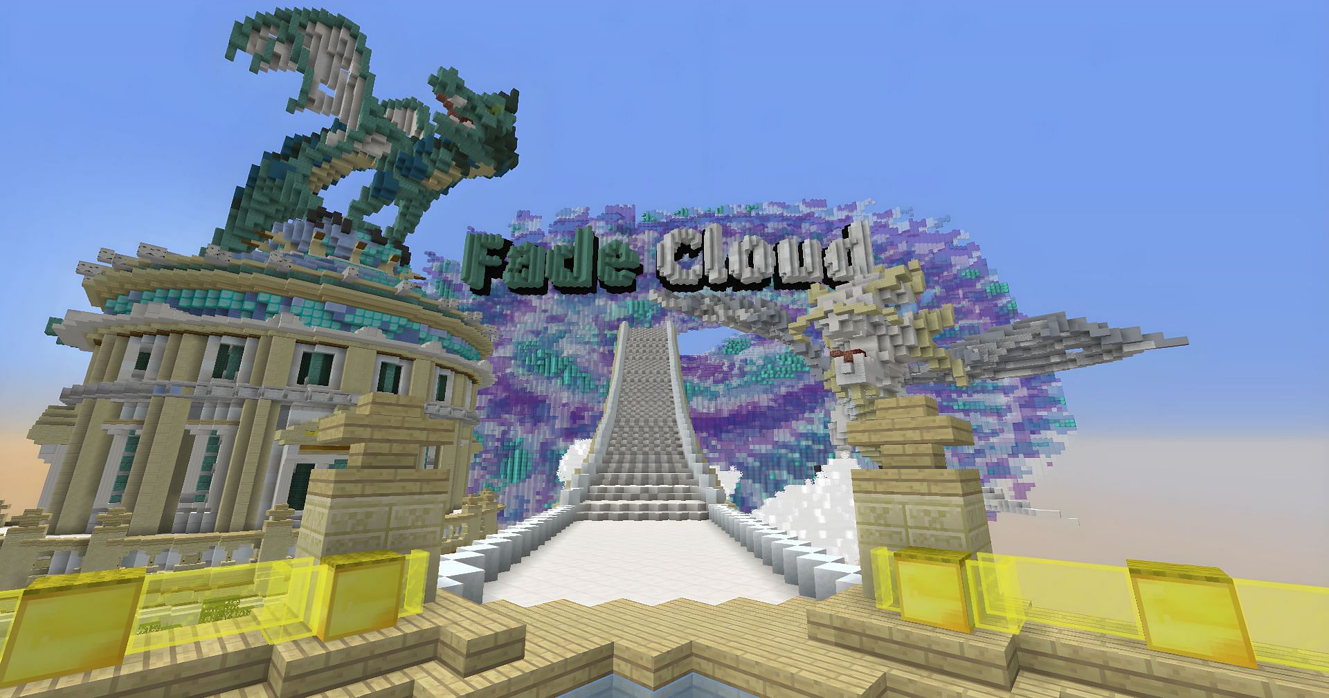 FadeCloud is a fantastic Skyblock server (Image via Mojang)