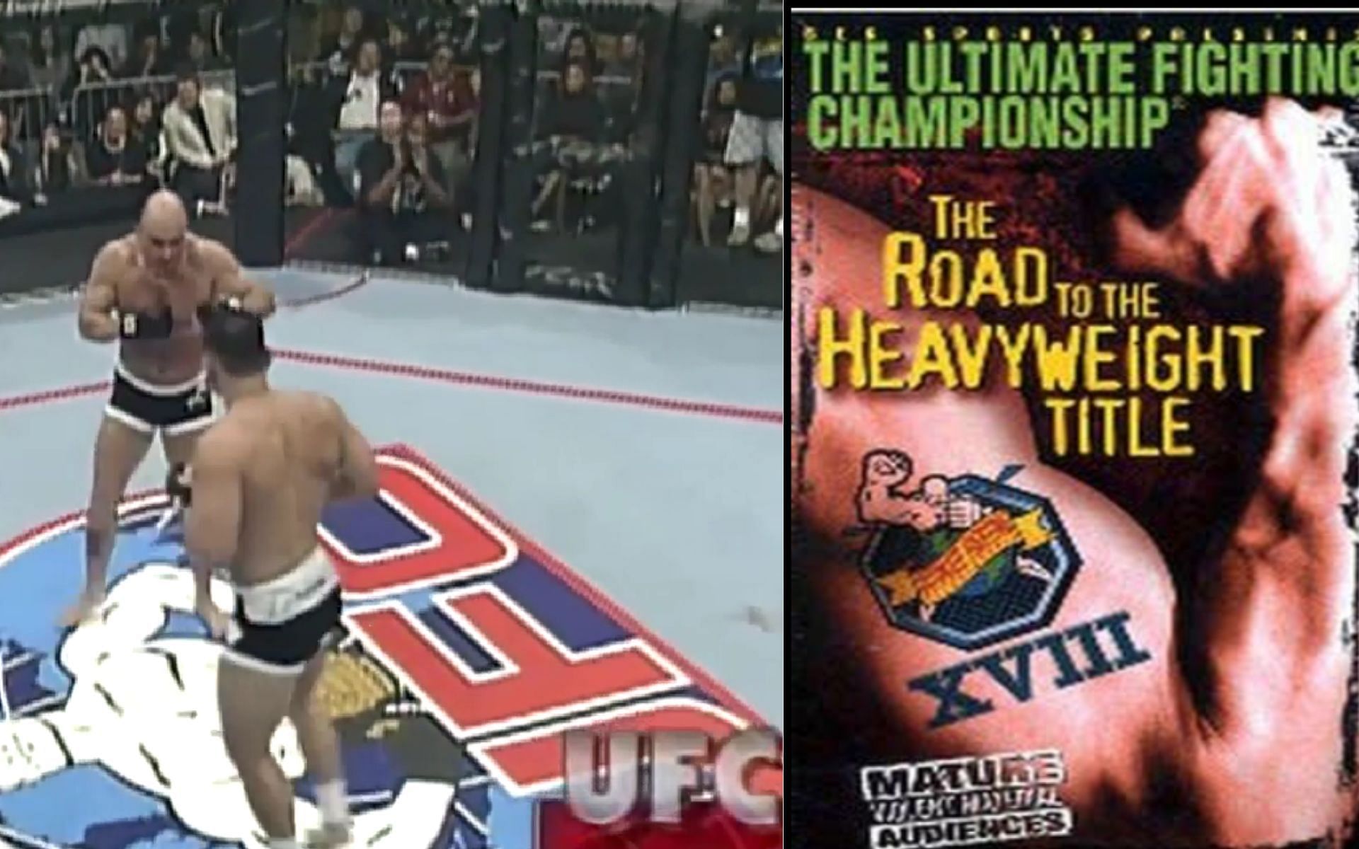 Throwback: UFC acronym was first ever used during live broadcast 24 years ago on this date [Images via: UFC Fight Pass on Facebook and www.imdb.com] 