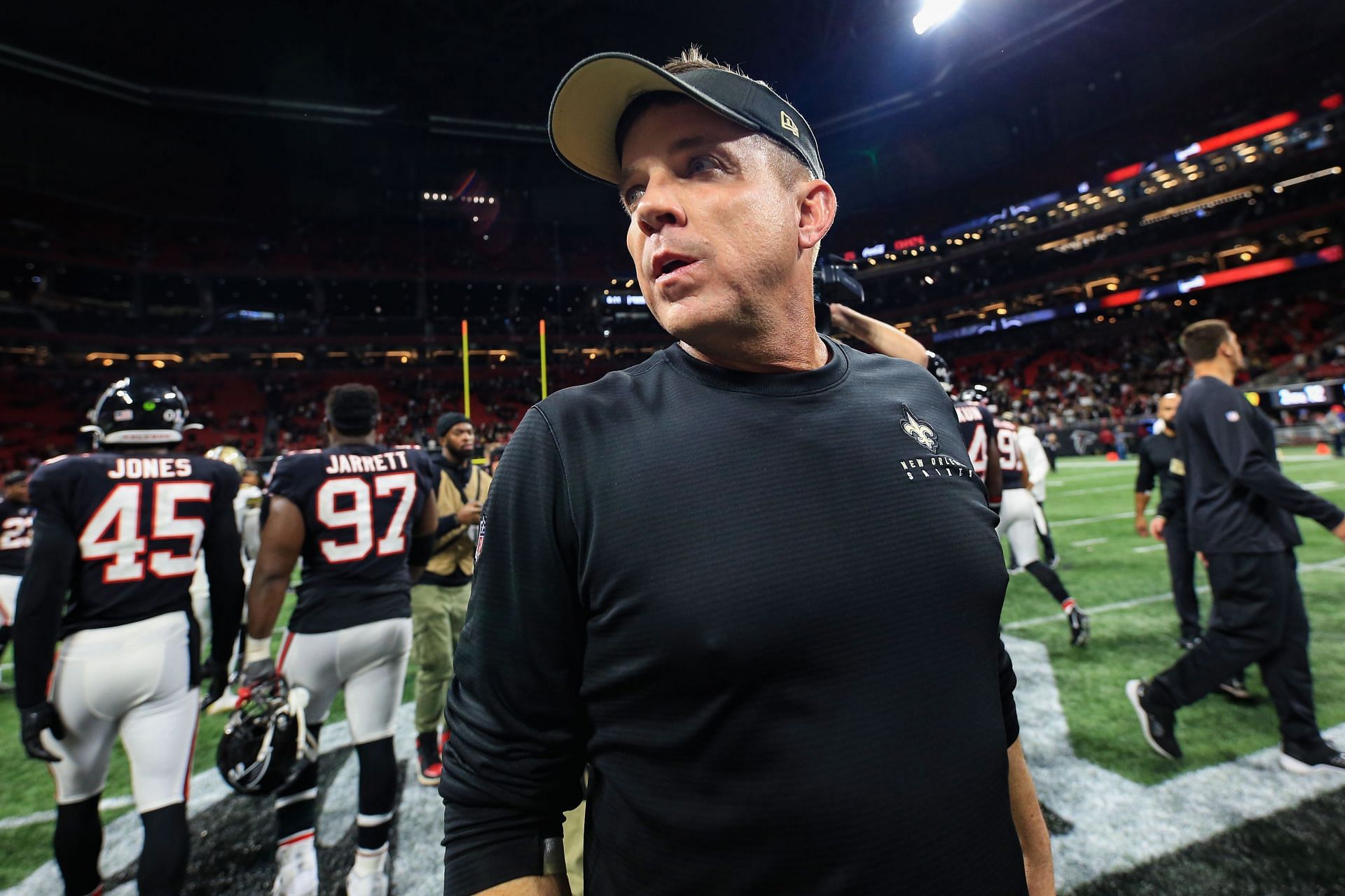 Banned Sean Payton quietly slinks out of Canton before New Orleans Saints  beat Arizona Cardinals in Hall of Fame game – New York Daily News