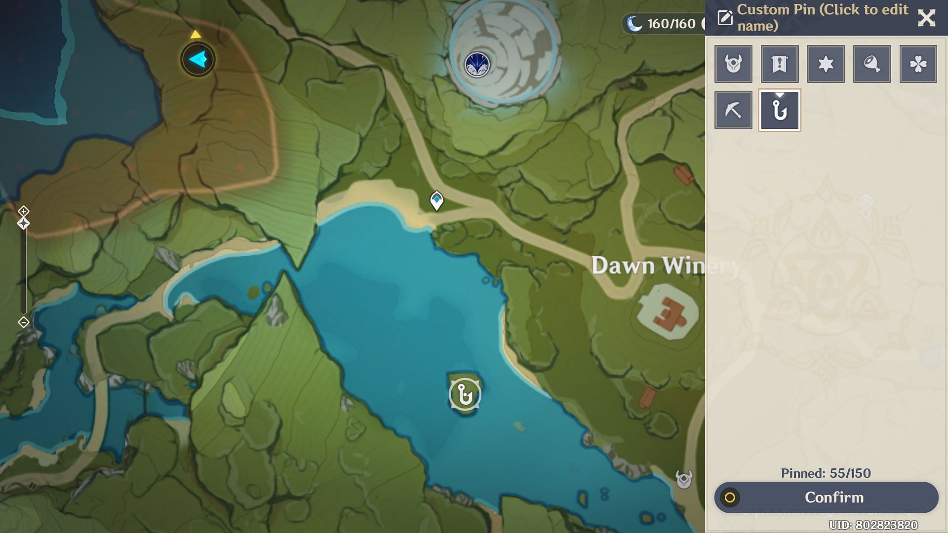 Dawn Winery location (Image via Genshin Impact)