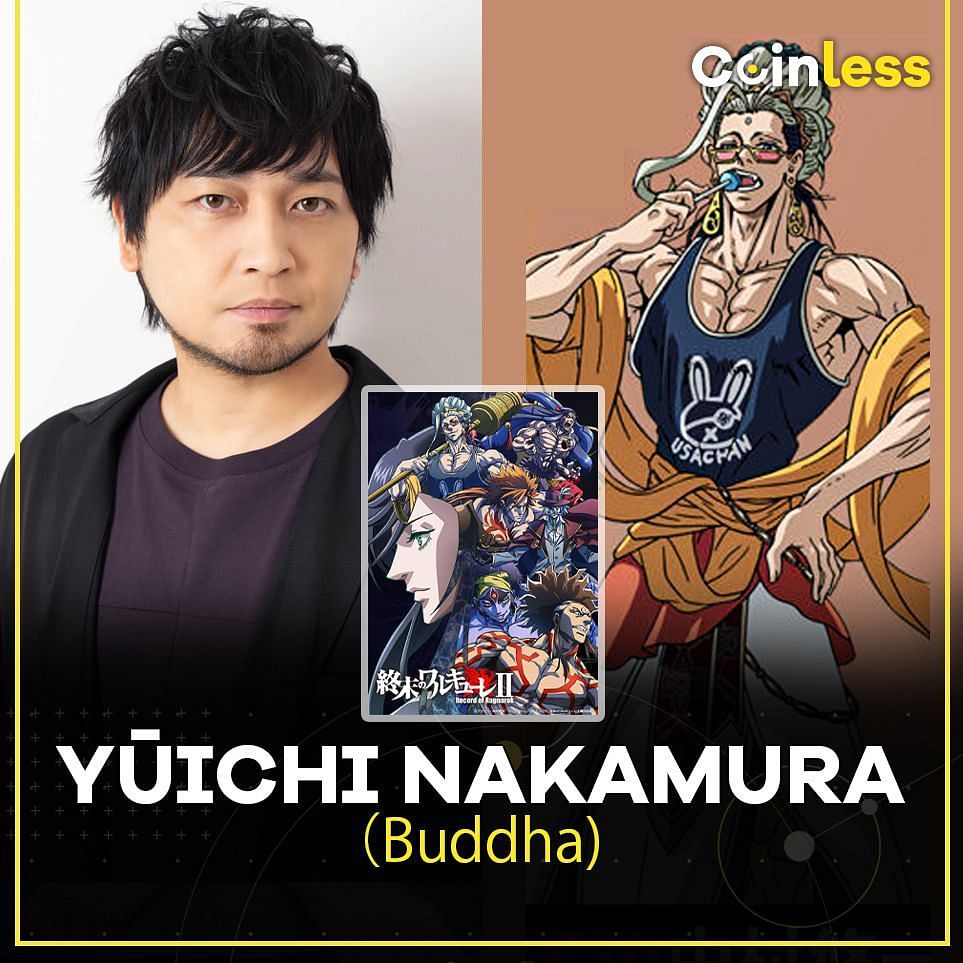 Nakamura&#039;s cast announcement as Buddha (Image via Coinless Entertainment)