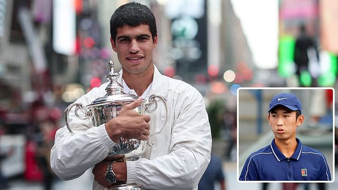 Carlos Alcaraz "really inspires" young players on tour, says history-maker Shang Juncheng