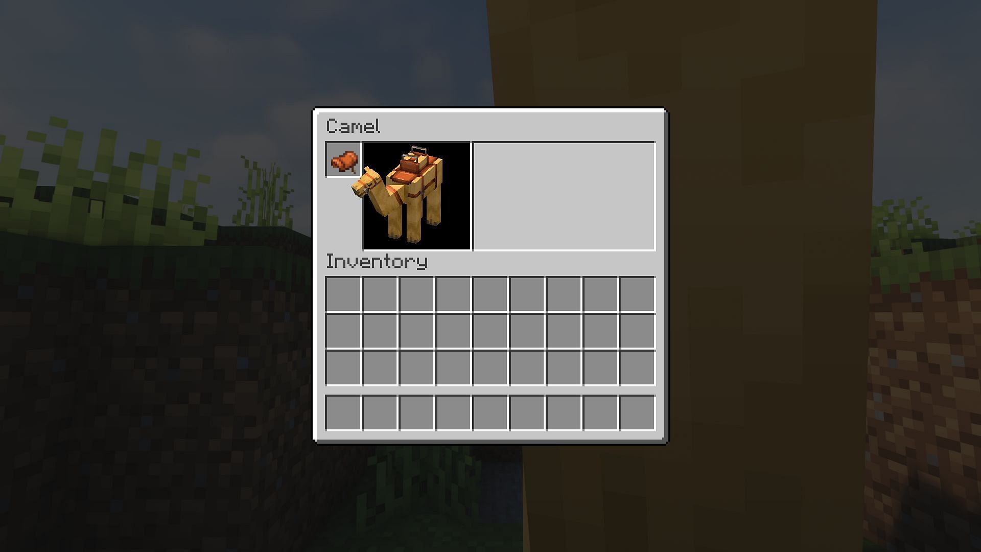 Camels have a single slot for saddles (Image via Mojang)